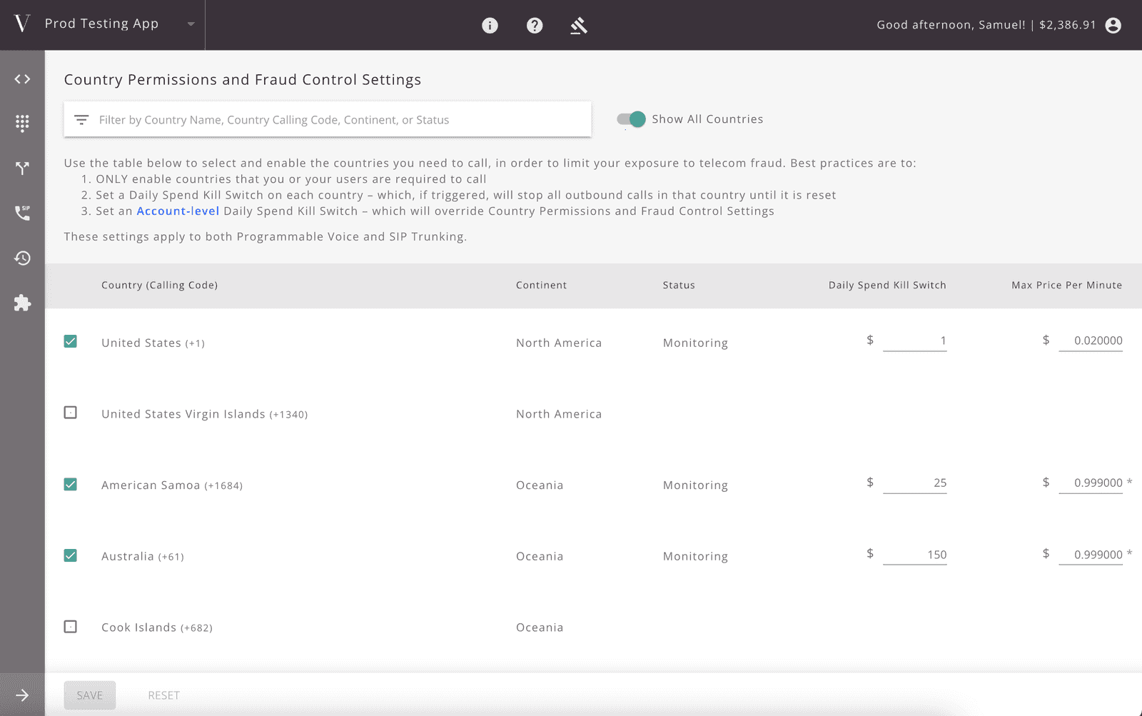 voxology fraud controls 4